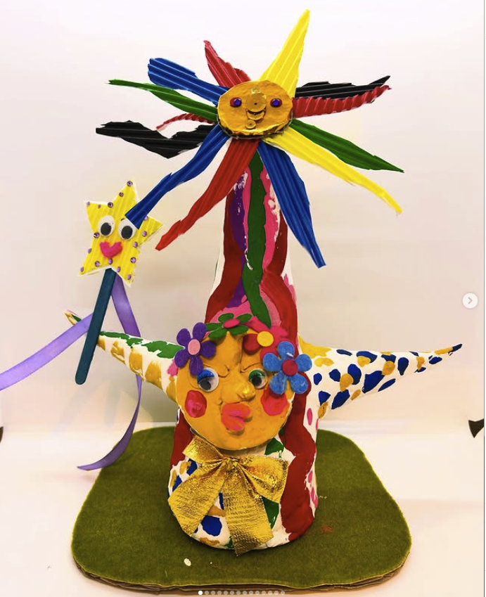 太陽の塔作り。アルティキッズ